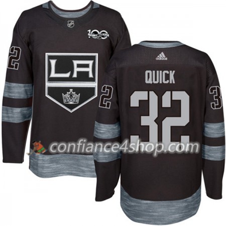 Adidas Maillot de Hockey Los Angeles Kings Jonathan Quick 32 1917-2017 100th Anniversary Noir Authentic - Homme